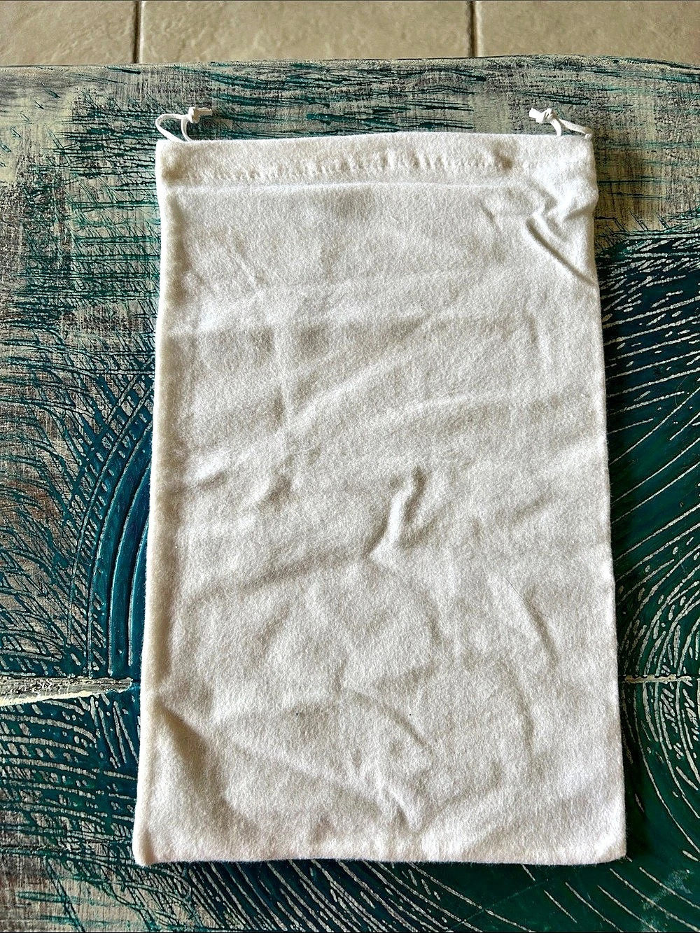 Prada Milano Cotton Drawstring Dust Bag White - Picture 2 of 2